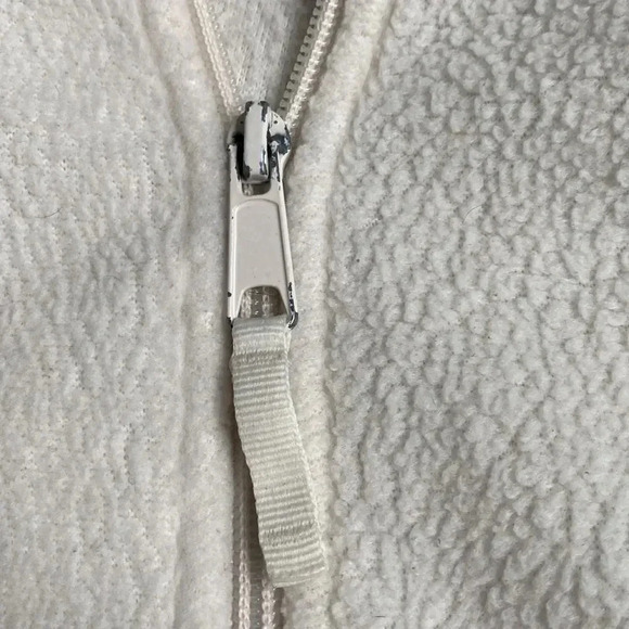 Columbia Sportswear Fleece Full Zip Up Jacket White Plush Pearl Size L - Picture 7 of 14